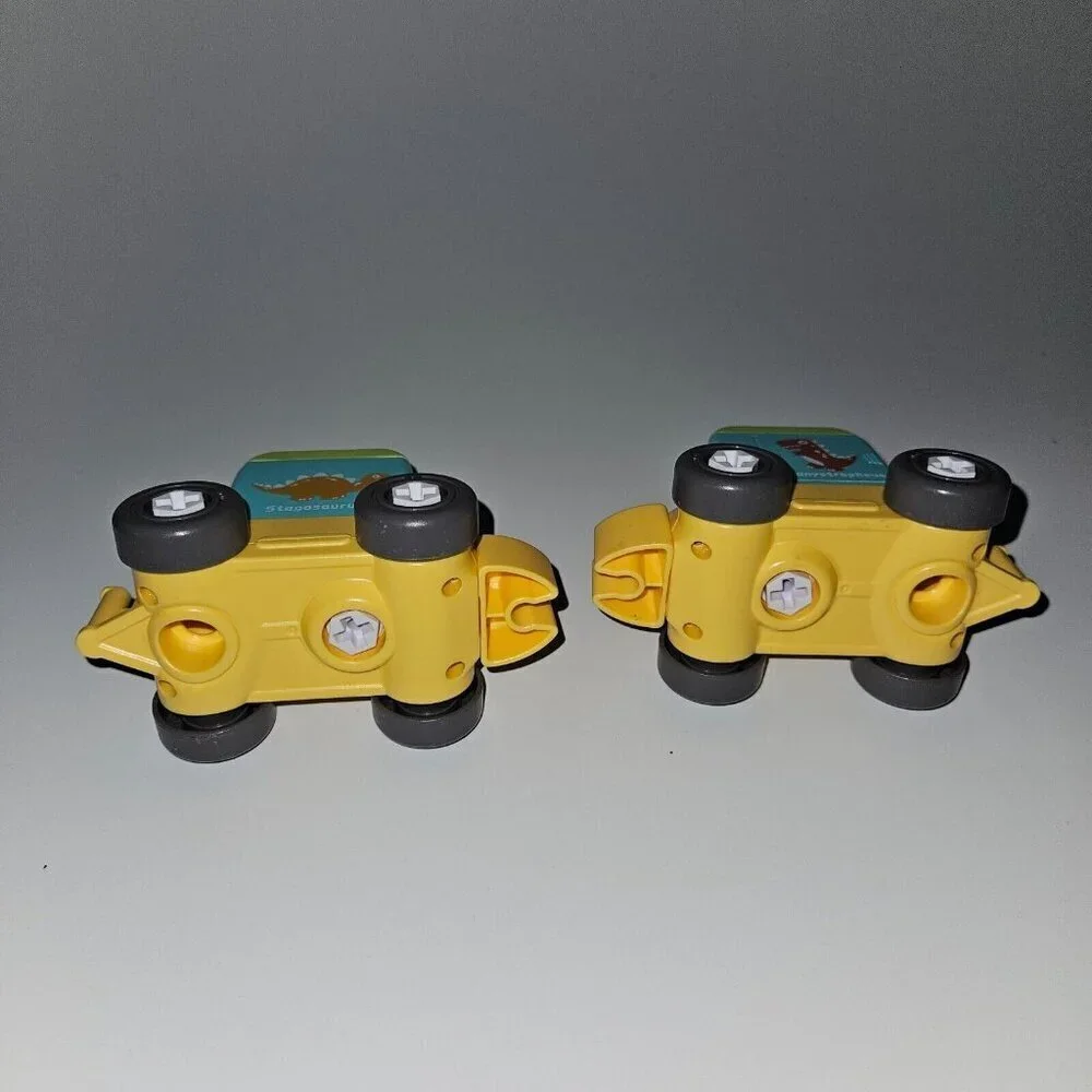 2 Dazmers Dinosaur Replacement Pieces Lot Train Car Stegosaurus Tanystropheus